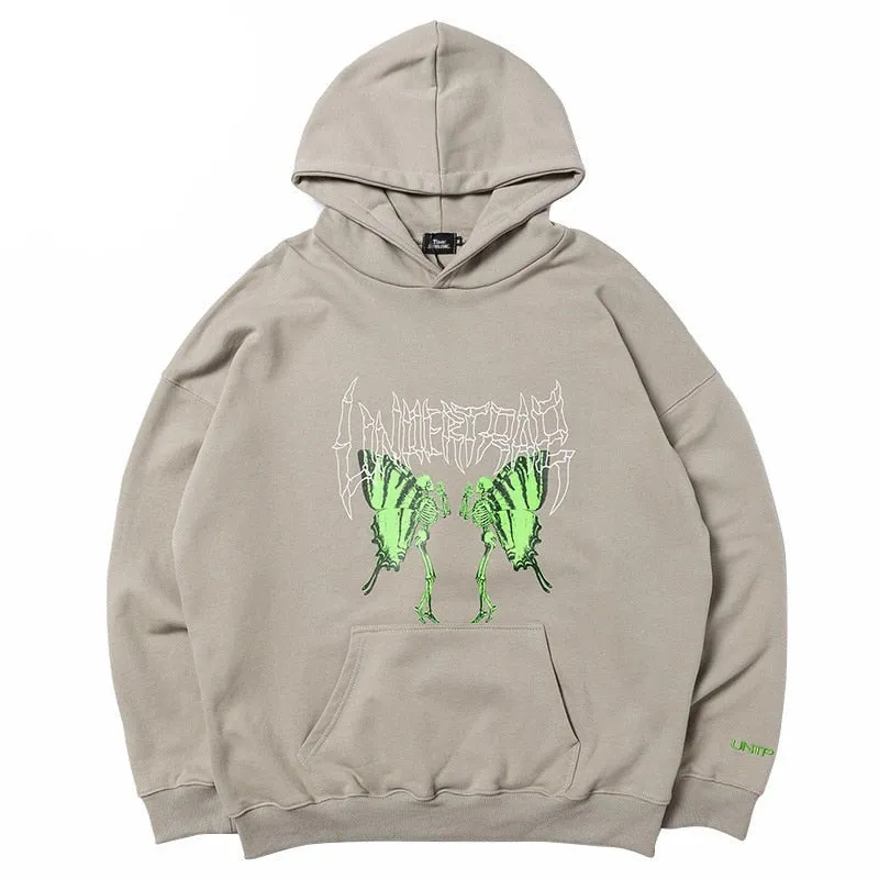 UNTP Caterpillar Skeleton Pullover Hoodie