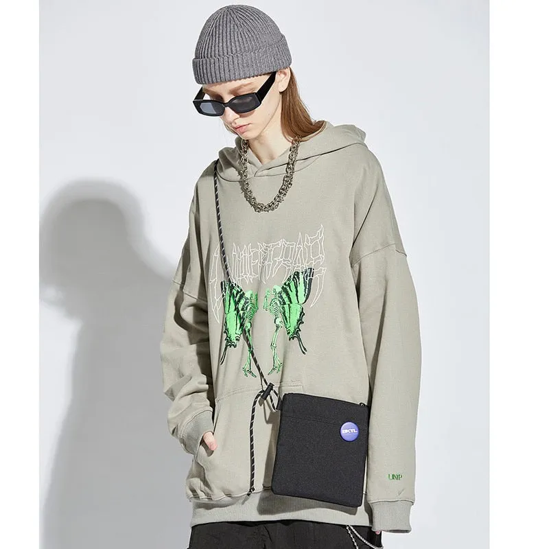 UNTP Caterpillar Skeleton Pullover Hoodie