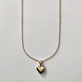 Voluptuous Heart Necklace, Gold