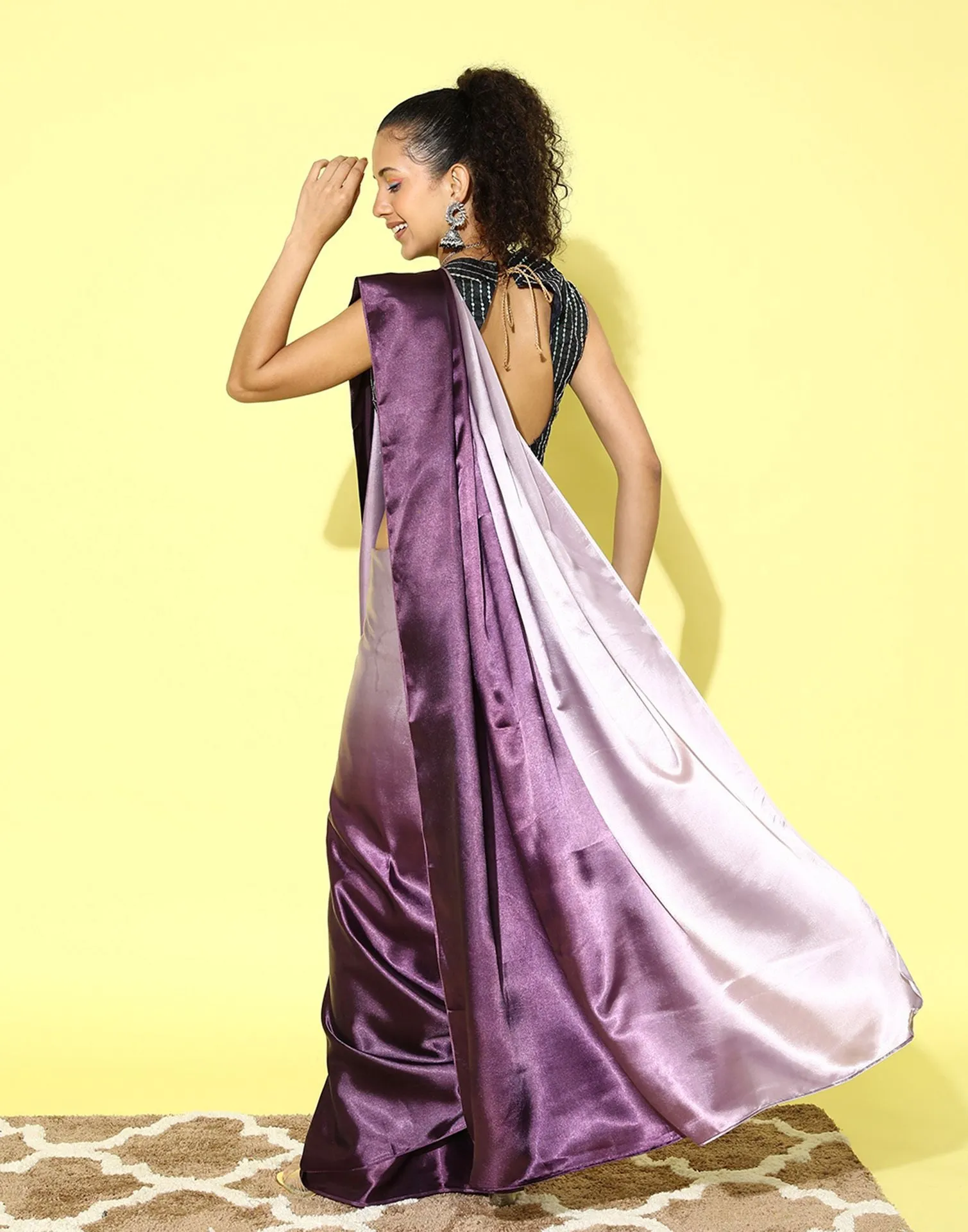 Wine Silk Saree