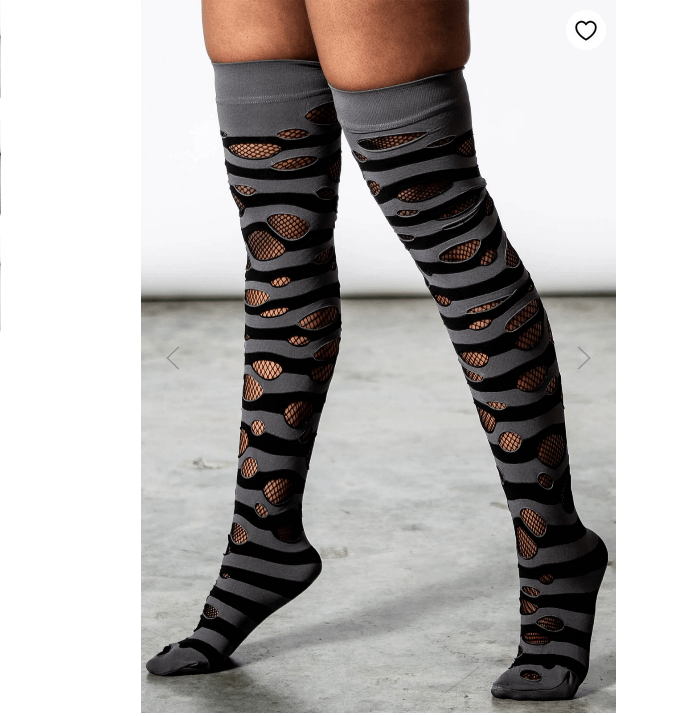 Wretched Soul Distress Socks [BLACK/ASH]