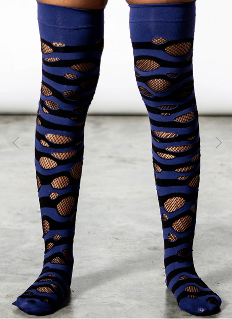 Wretched Soul Distress Socks [BLACK/MIDNIGHT]